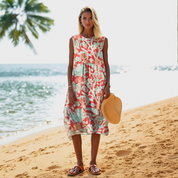 Robe portefeuille fleurie femme – Coton léger & style vintage | Ellis