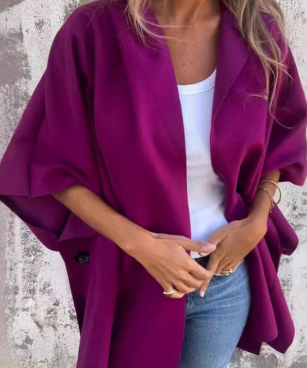 Cape veste oversize femme – Coupe ample légère & style cape tendance