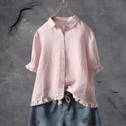 Blouse femme Lola élégante — chemisier en coton mélangé, style intemporel & chic