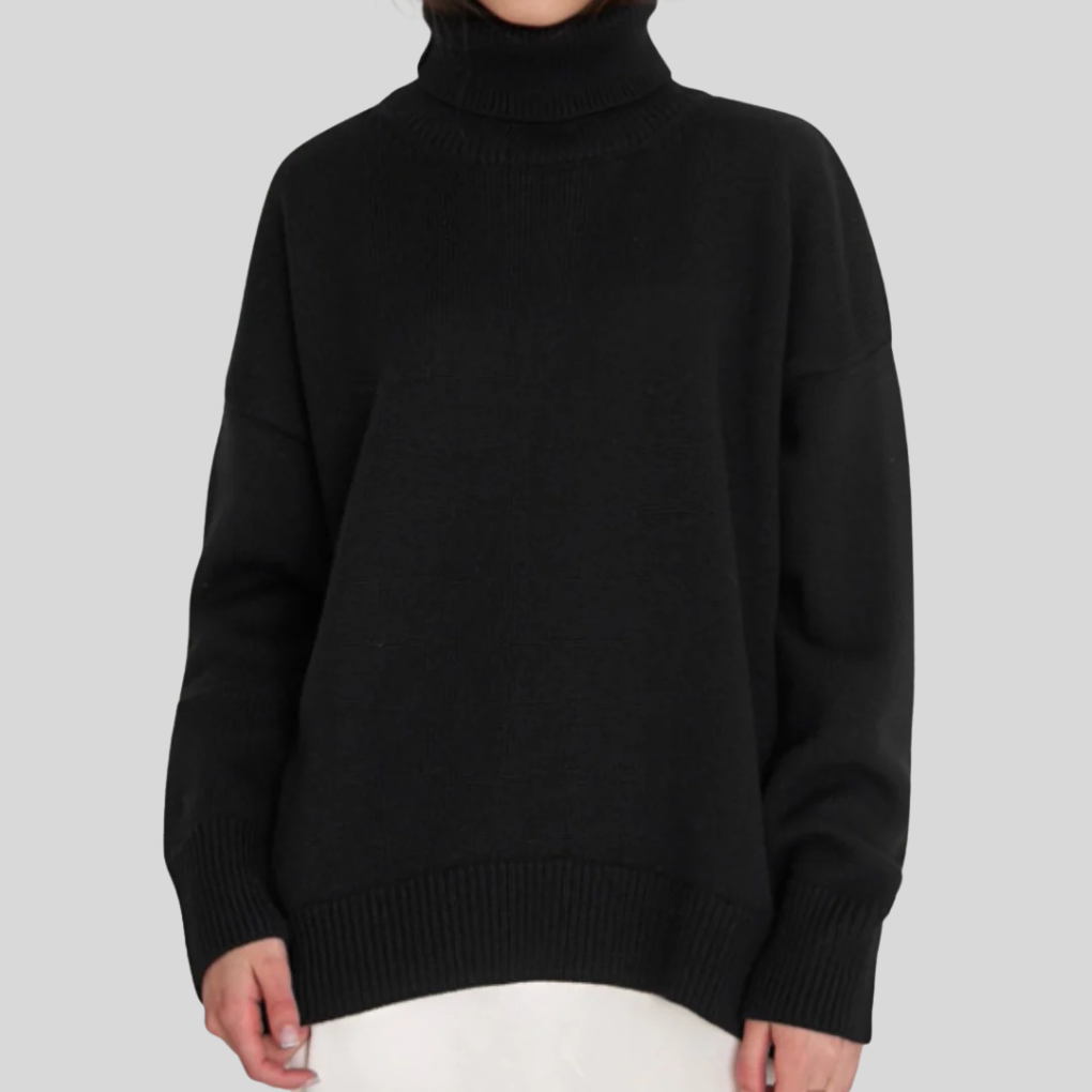 Pull col roulé femme — maille douce & coupe ajustée moderne