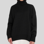 Pull col roulé femme — maille douce & coupe ajustée moderne