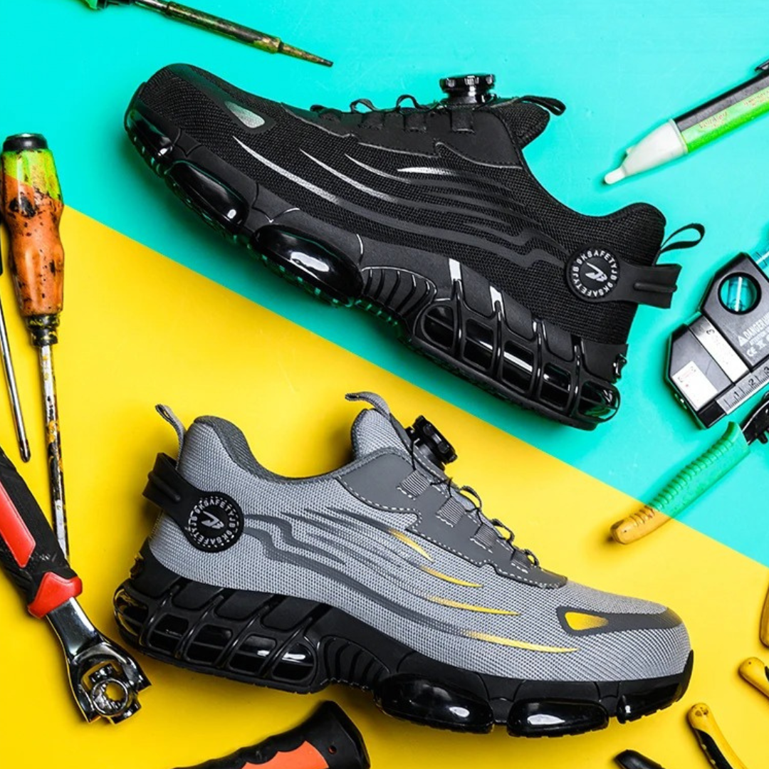 Chaussures de sécurité confortables — embout acier & semelle antidérapante