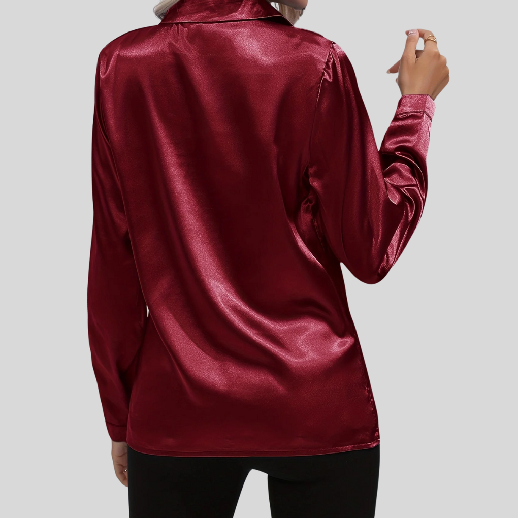 Blouse élégante pour femme – chemisier fluide à drapé subtil