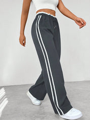 Trend | Pantalon Large Femme Streetwear – Confort, Style & Détails Sportifs