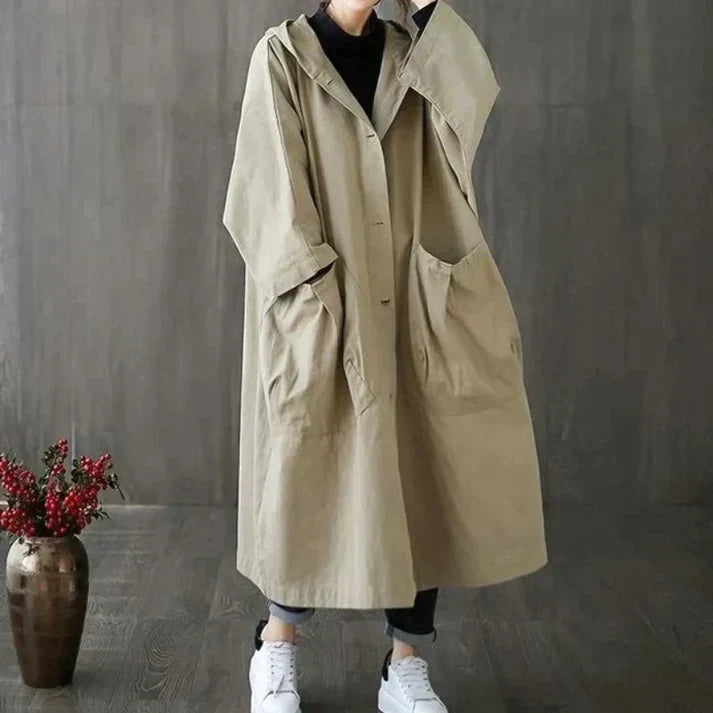 Trenchcoat femme Dael oversize – Élégant, chaud et déperlant