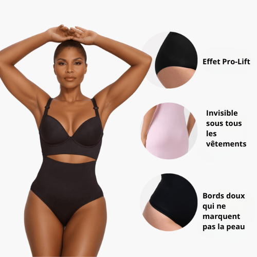 String gainant taille haute femme – shapewear sculptant invisible & confortable