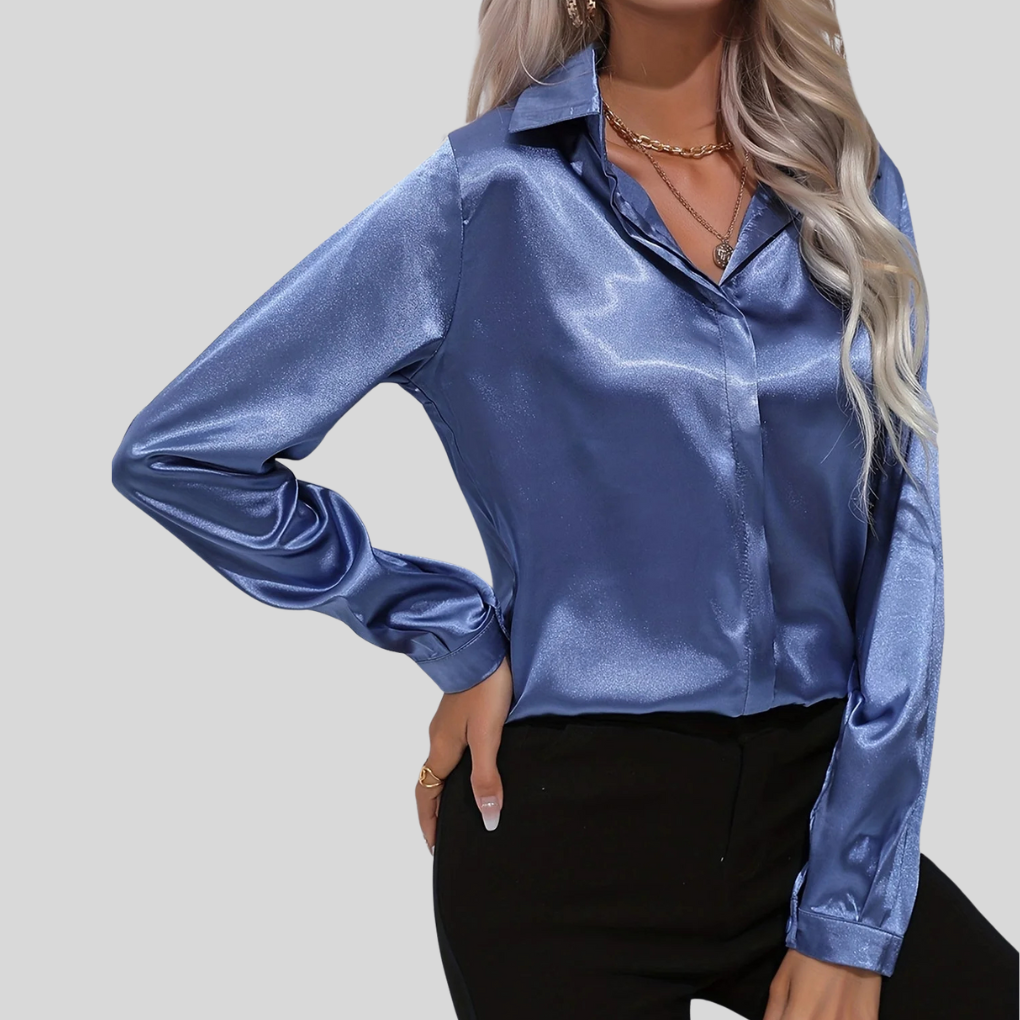 Blouse élégante pour femme – chemisier fluide à drapé subtil