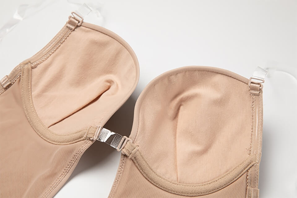 Body shaper dos nu « Deep V » invisible — corset gainant & soutien poitrine