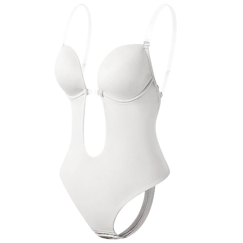Body shaper dos nu « Deep V » invisible — corset gainant & soutien poitrine