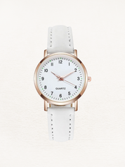 Montre femme en cuir Vale rosé-or – Élegance intemporelle et chic moderne