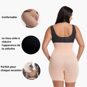 Short gainant taille haute – shapewear sculptant avec maintien ferme & confort