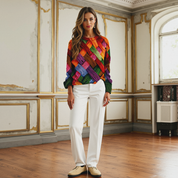 Pull femme été LIV – Coloré, tendance & léger avec imprimé