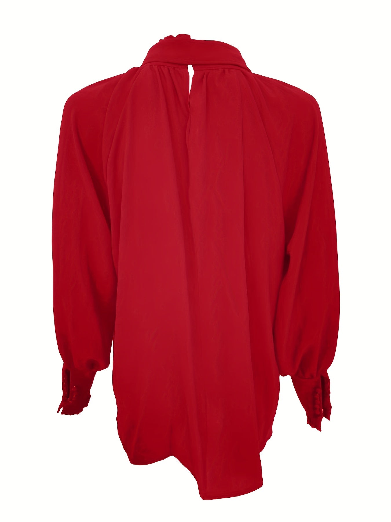 Blouse élégante femme à nœud col & volants – Tissu fluide chic intemporel