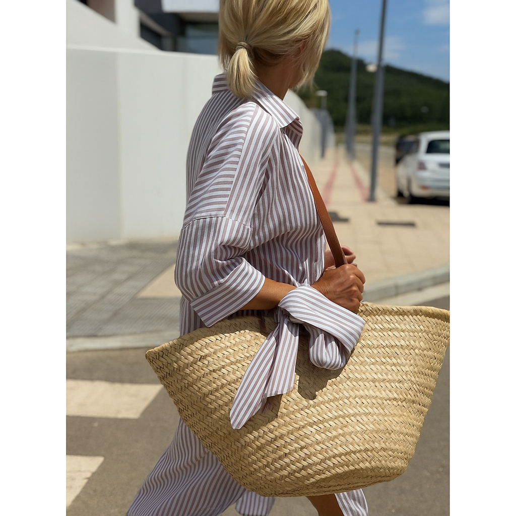 Robe chemise femme rayée – Légère, élégante et tendance pour l’été
