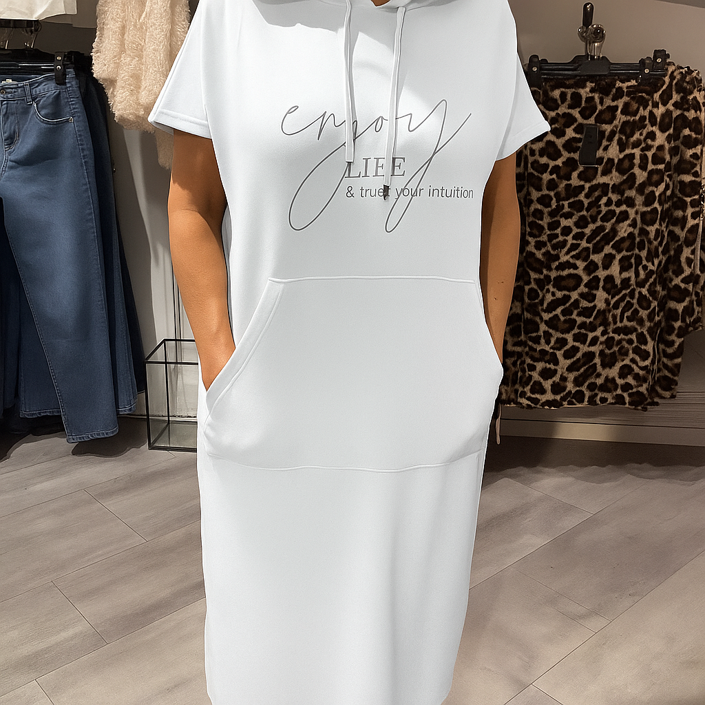 Robe sweat à capuche femme – Confortable, décontractée et tendance