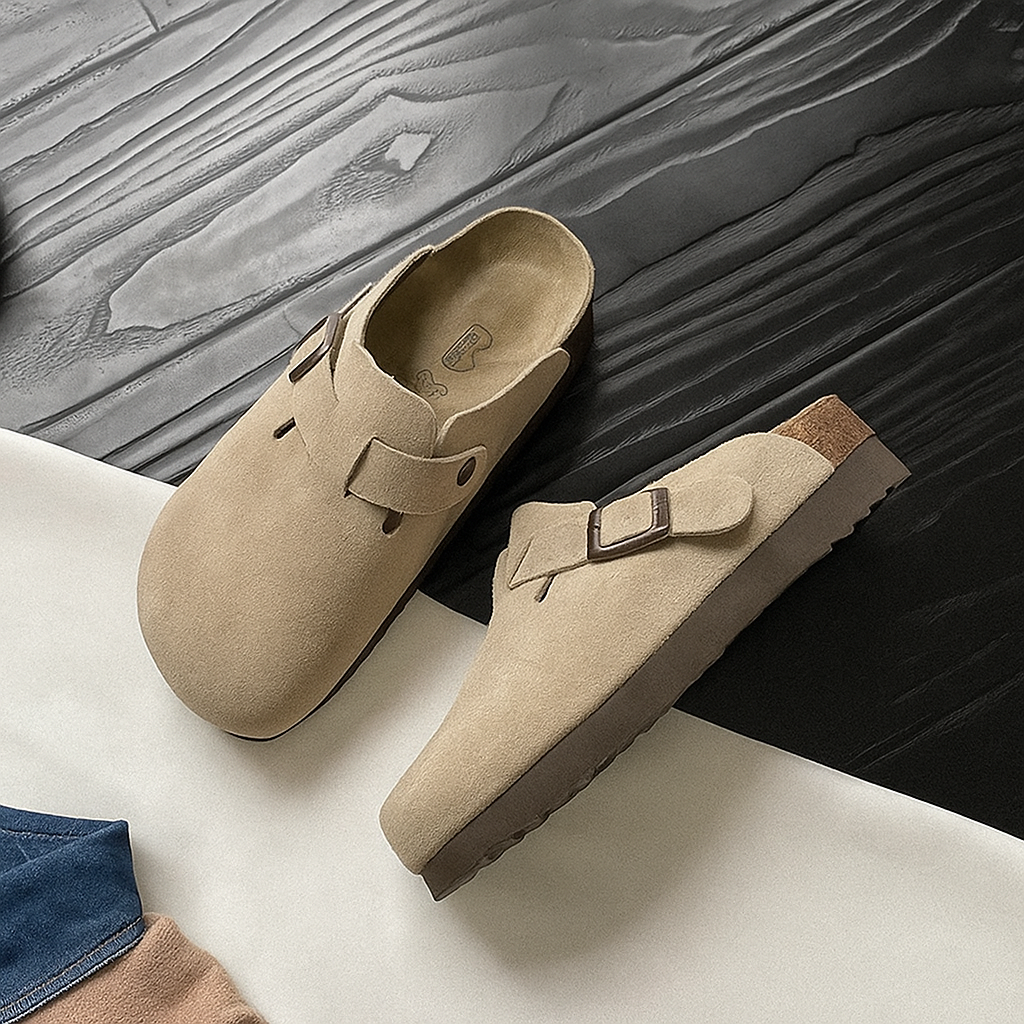 Sandales d’été en cuir premium – Confortables, légères et unisexes