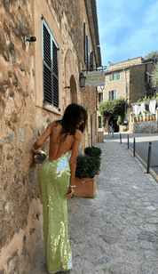 Robe longue maxi pailletée – Élégante & scintillante pour soirées festives