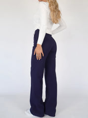 Pantalon femme Beau – taille haute à jambes droites & coupe élégante intemporelle