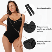 Body gainant femme – shapewear sculptant dos nu avec bretelles réglables