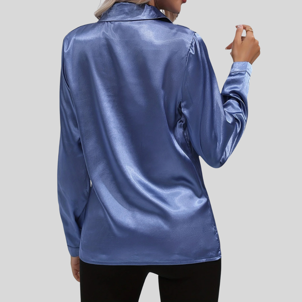Blouse élégante pour femme – chemisier fluide à drapé subtil