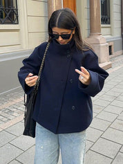 Veste femme Elise – Courte double-breasted élégante et moderne