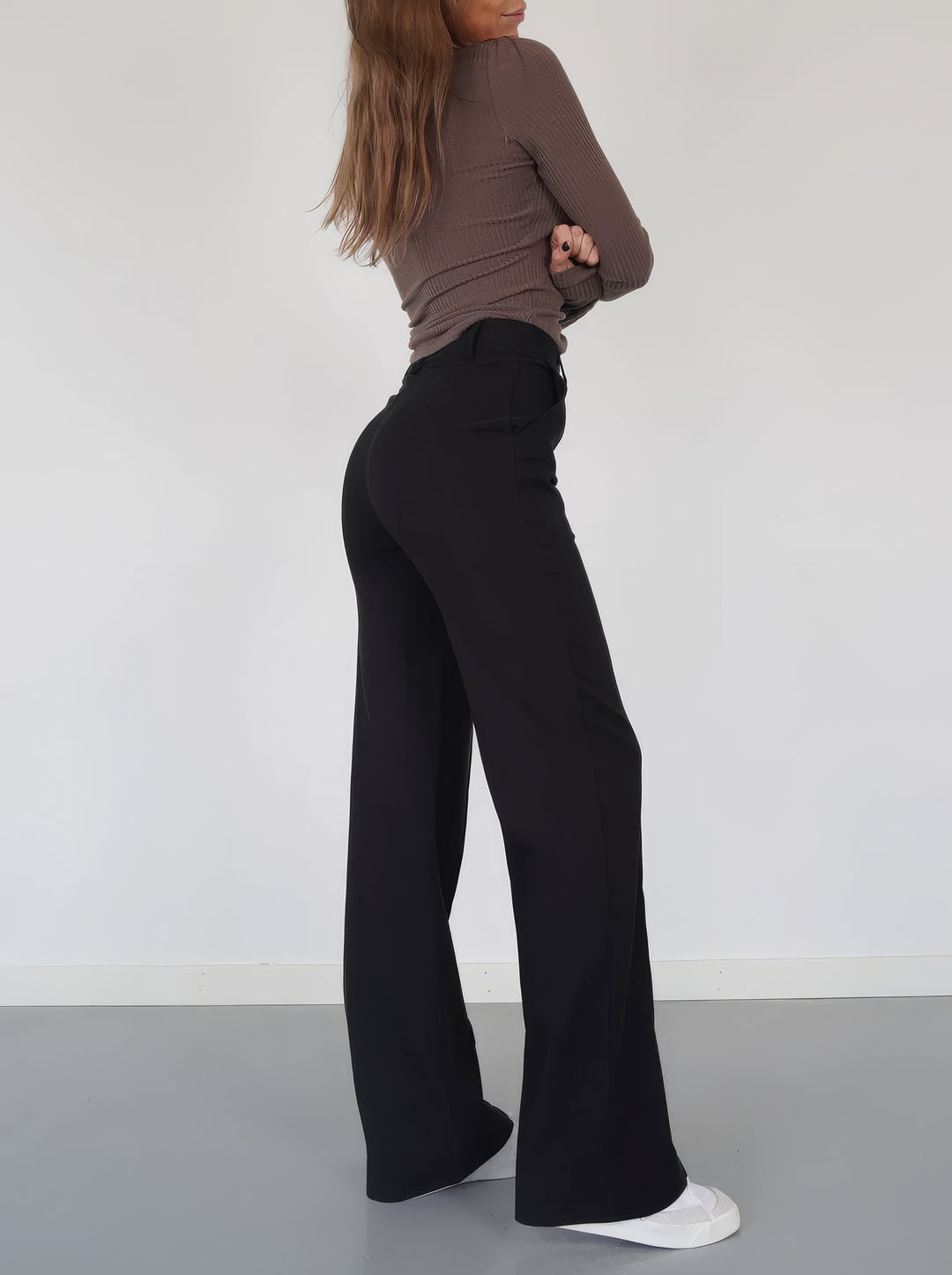 Pantalon large WideGrace femme – infroissable & confort maximal