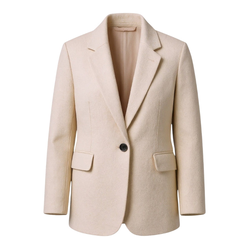 Manteau long Aveline femme – simple boutonnage, lignes modernes