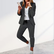 Ensemble blazer + pantalon femme — tailleur élégant & confortable