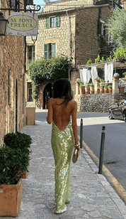 Robe longue maxi pailletée – Élégante & scintillante pour soirées festives