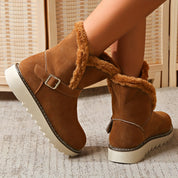 Bottes de neige femme confortables – doublure chaude & semelle antidérapante