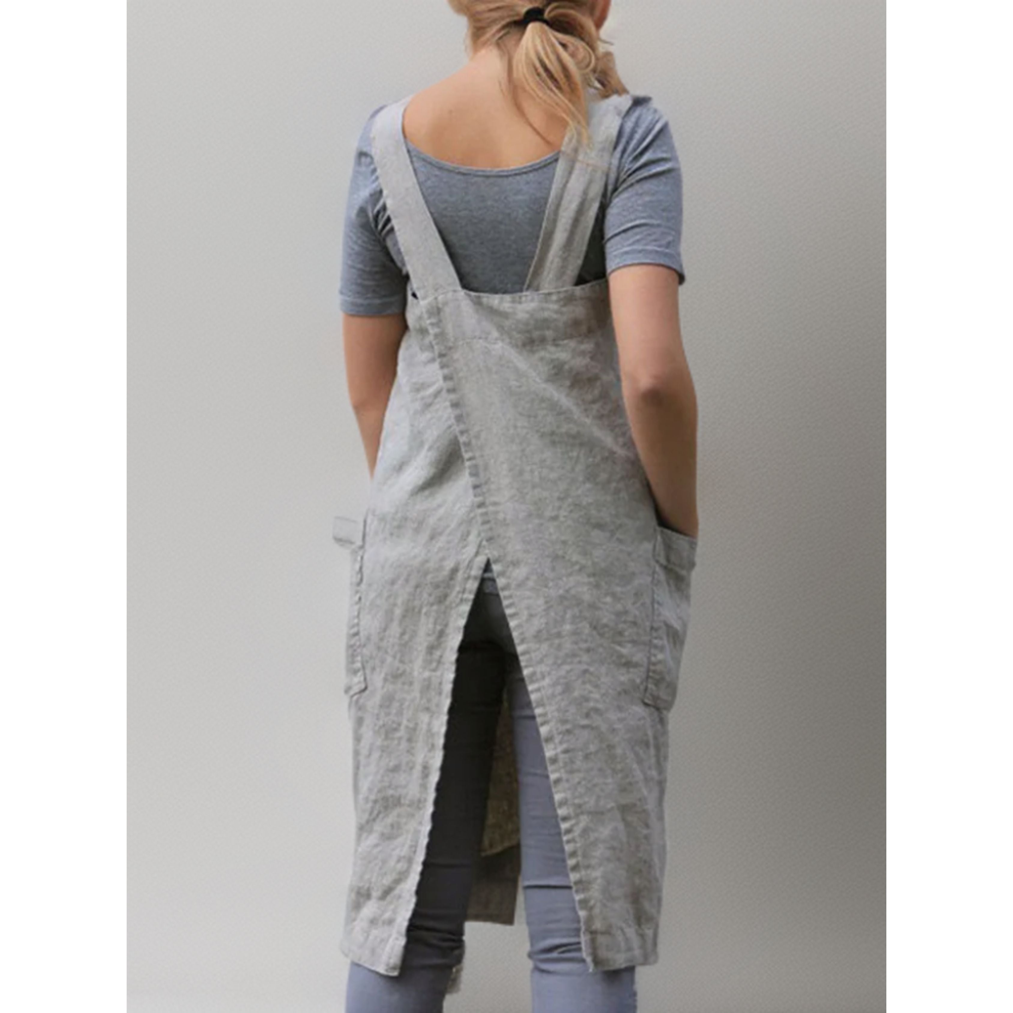 Robe tablier femme avec poches – Confort pratique & style décontracté