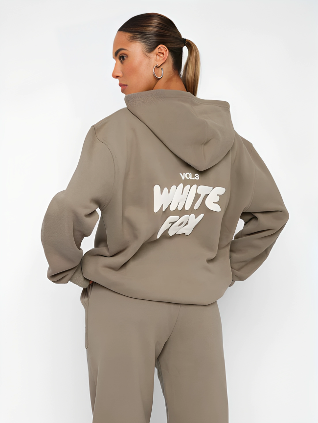 Ensemble Femme Hoodie & Jogging – Loungewear Confortable & Tendance avec Imprimé