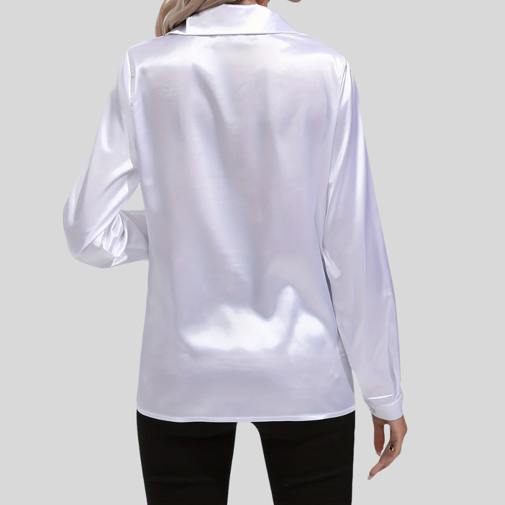 Blouse élégante pour femme – chemisier fluide à drapé subtil