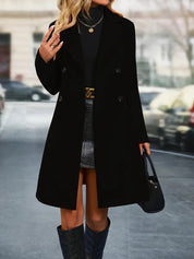 Trench-coat d’hiver réversible femme – Long, chaud & élégant 2-en-1