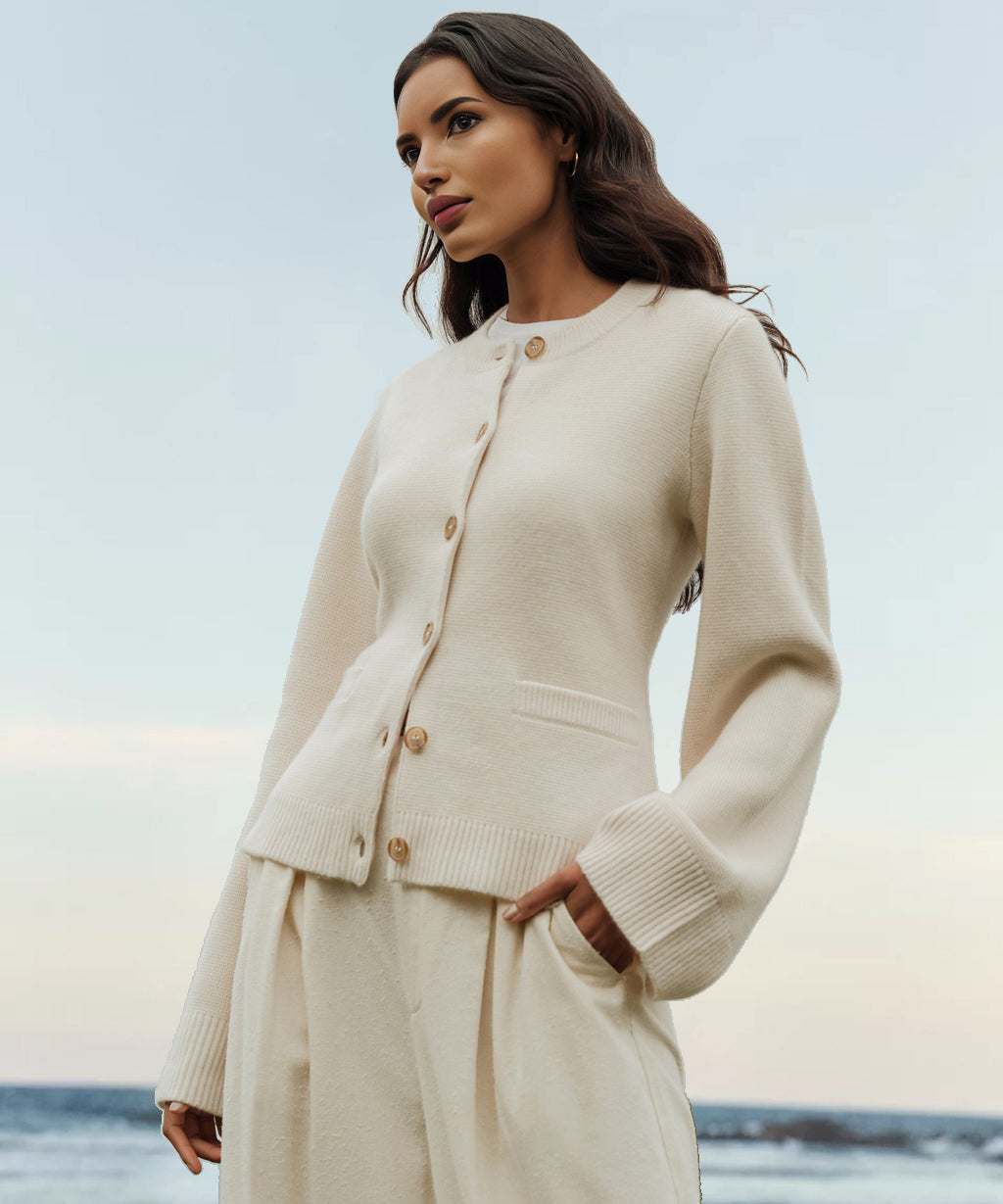 Gilet en Cachemire Ultra-Doux avec Boutons – Luxe, Élégance & Style Intemporel