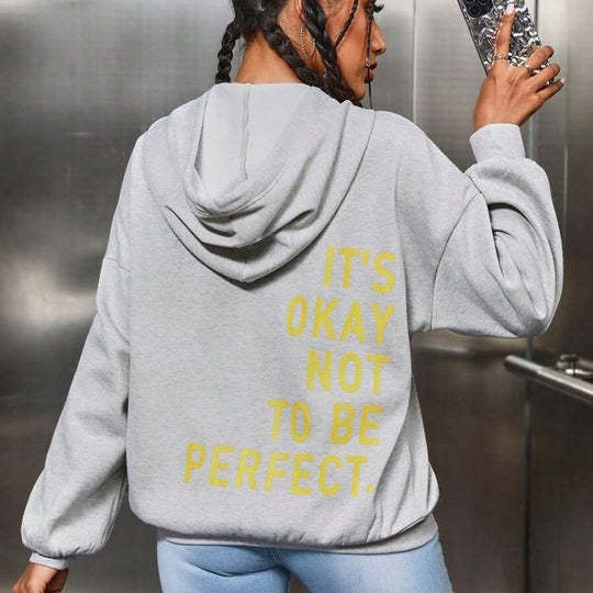 Hoodie oversize Noelle femme – streetwear message dos