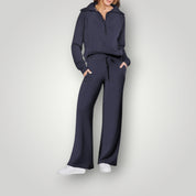 Nelleke | Ensemble loungewear femme – Veste zippée & pantalon large