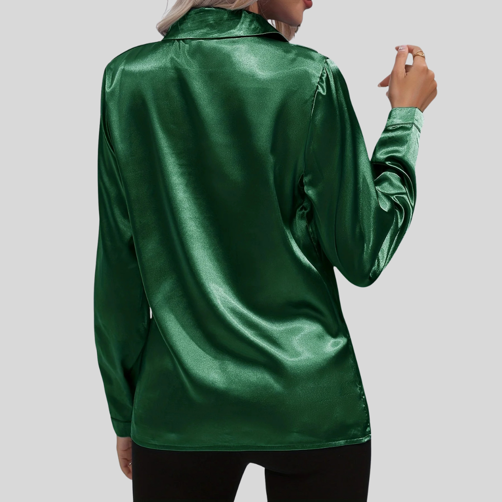 Blouse élégante pour femme – chemisier fluide à drapé subtil