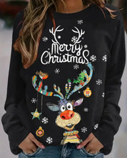 Pull de Noël femme Quinty – Chaud et festif avec motif renne
