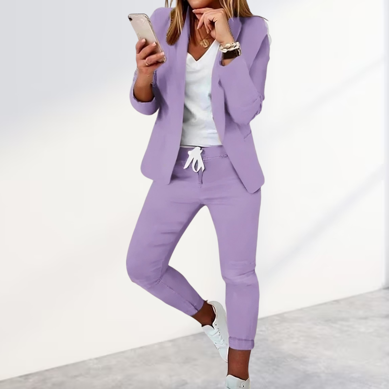 Ensemble blazer + pantalon femme — tailleur élégant & confortable