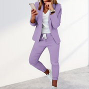 Ensemble blazer + pantalon femme — tailleur élégant & confortable
