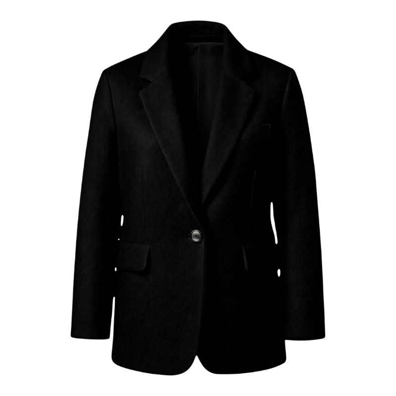 Manteau long Aveline femme – simple boutonnage, lignes modernes