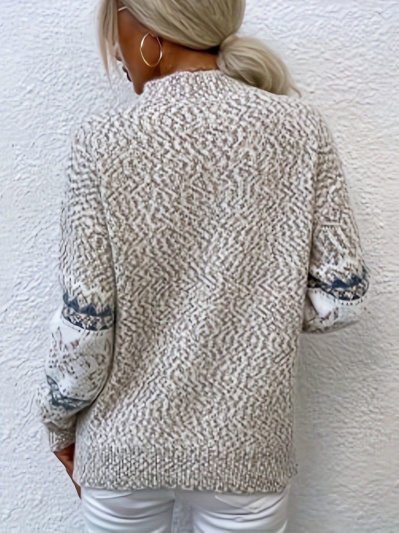 Pull femme MALIE – pull chaud motif scandinave hiver élégant