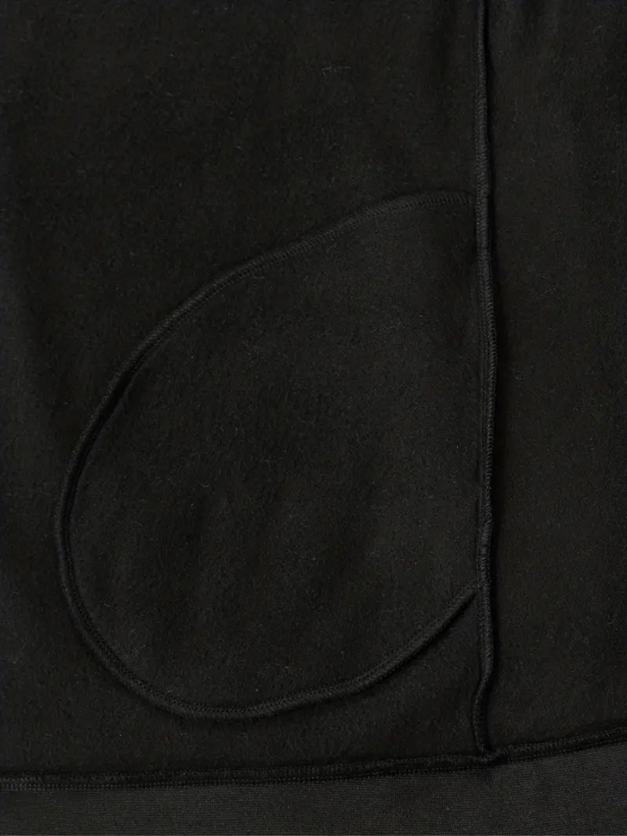 Sweat à capuche long femme avec col montant et zip – confort casual