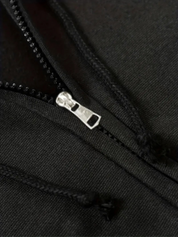 Sweat à capuche long femme avec col montant et zip – confort casual