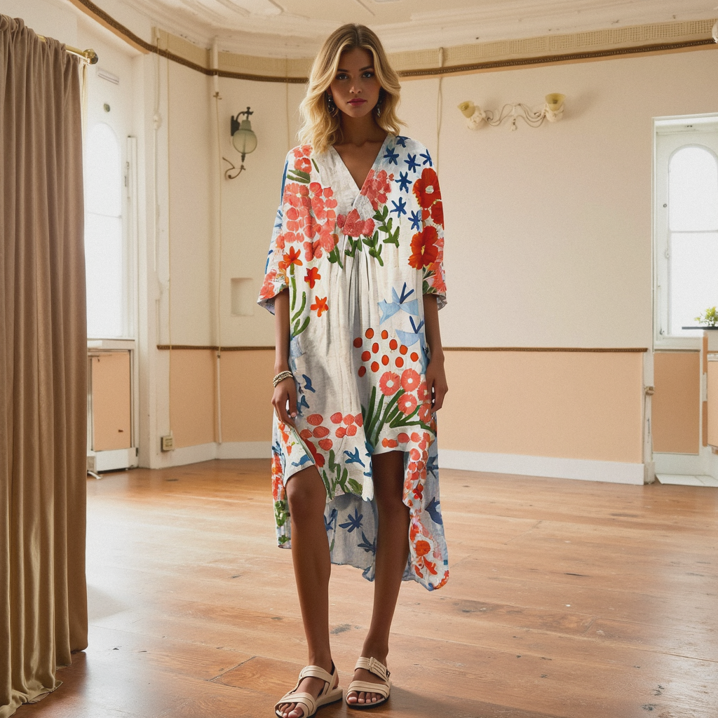 Robe fleurie vintage femme – Élégante & légère pour l’été | Almut