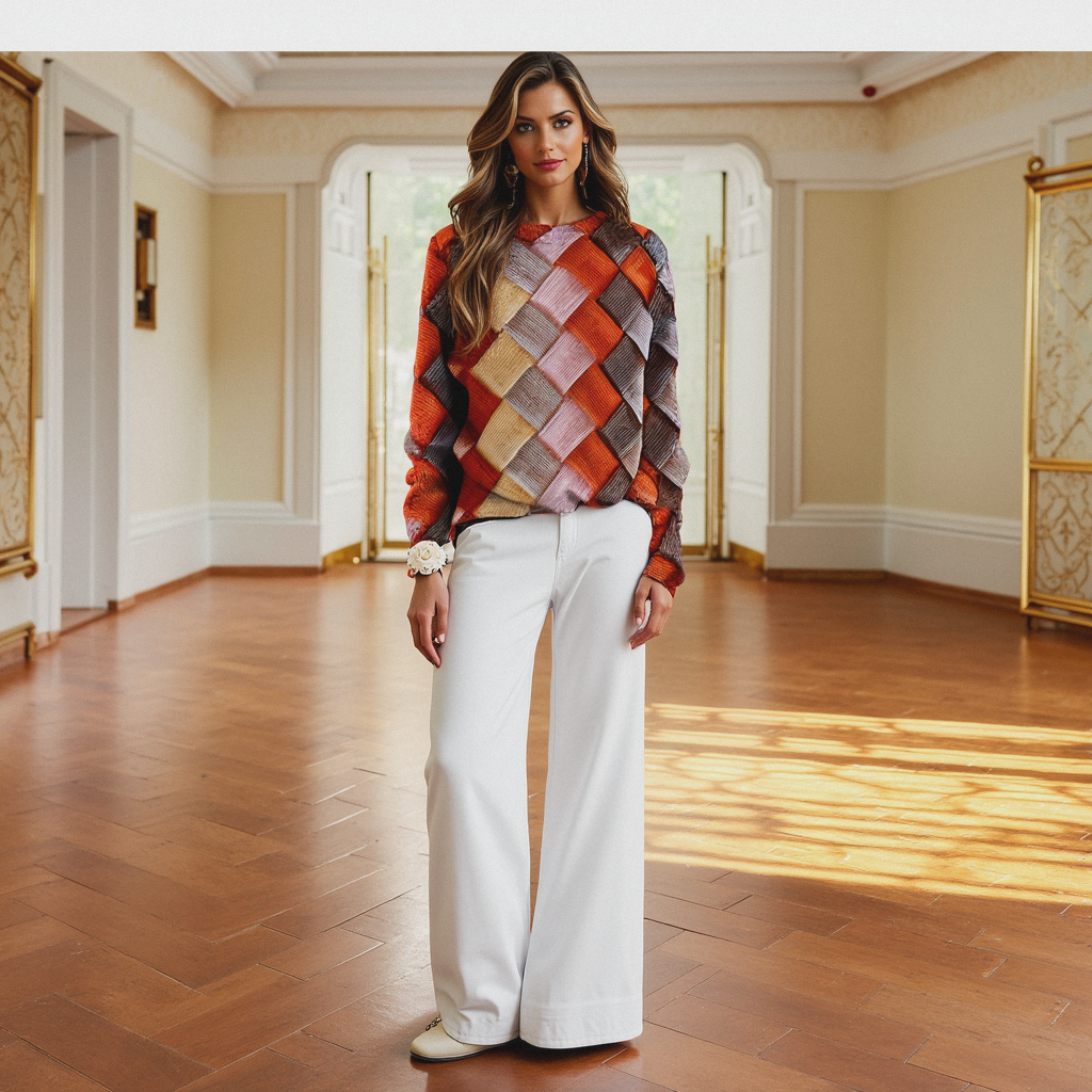 Pull femme été LIV – Coloré, tendance & léger avec imprimé