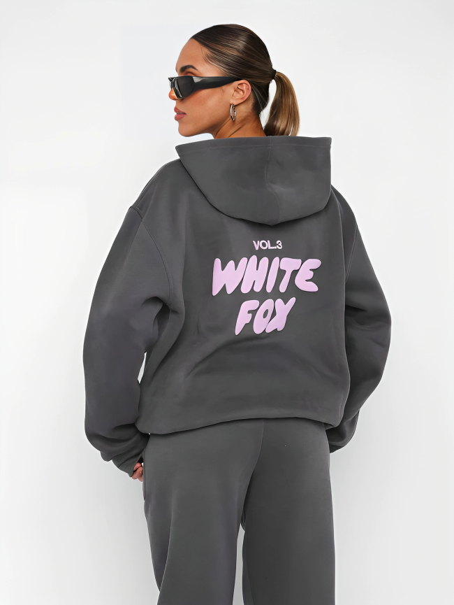 Ensemble Femme Hoodie & Jogging – Loungewear Confortable & Tendance avec Imprimé