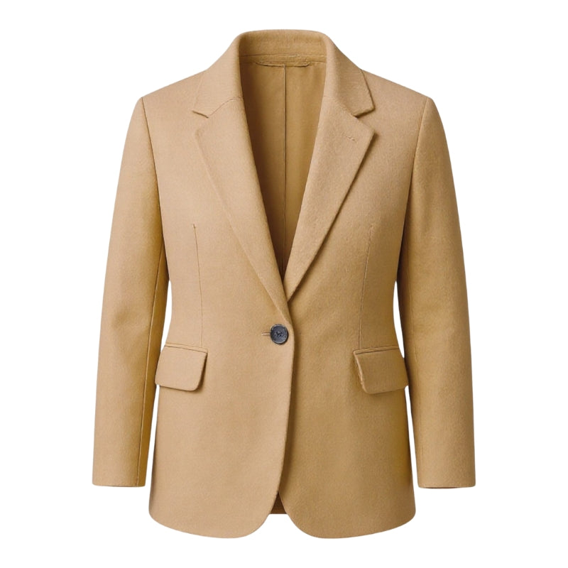 Manteau long Aveline femme – simple boutonnage, lignes modernes