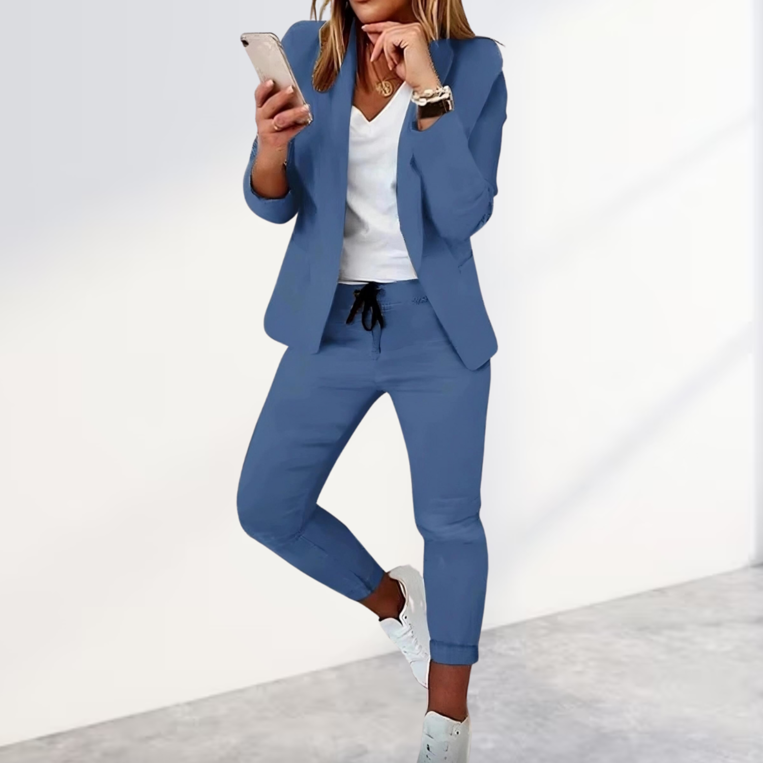 Ensemble blazer + pantalon femme — tailleur élégant & confortable